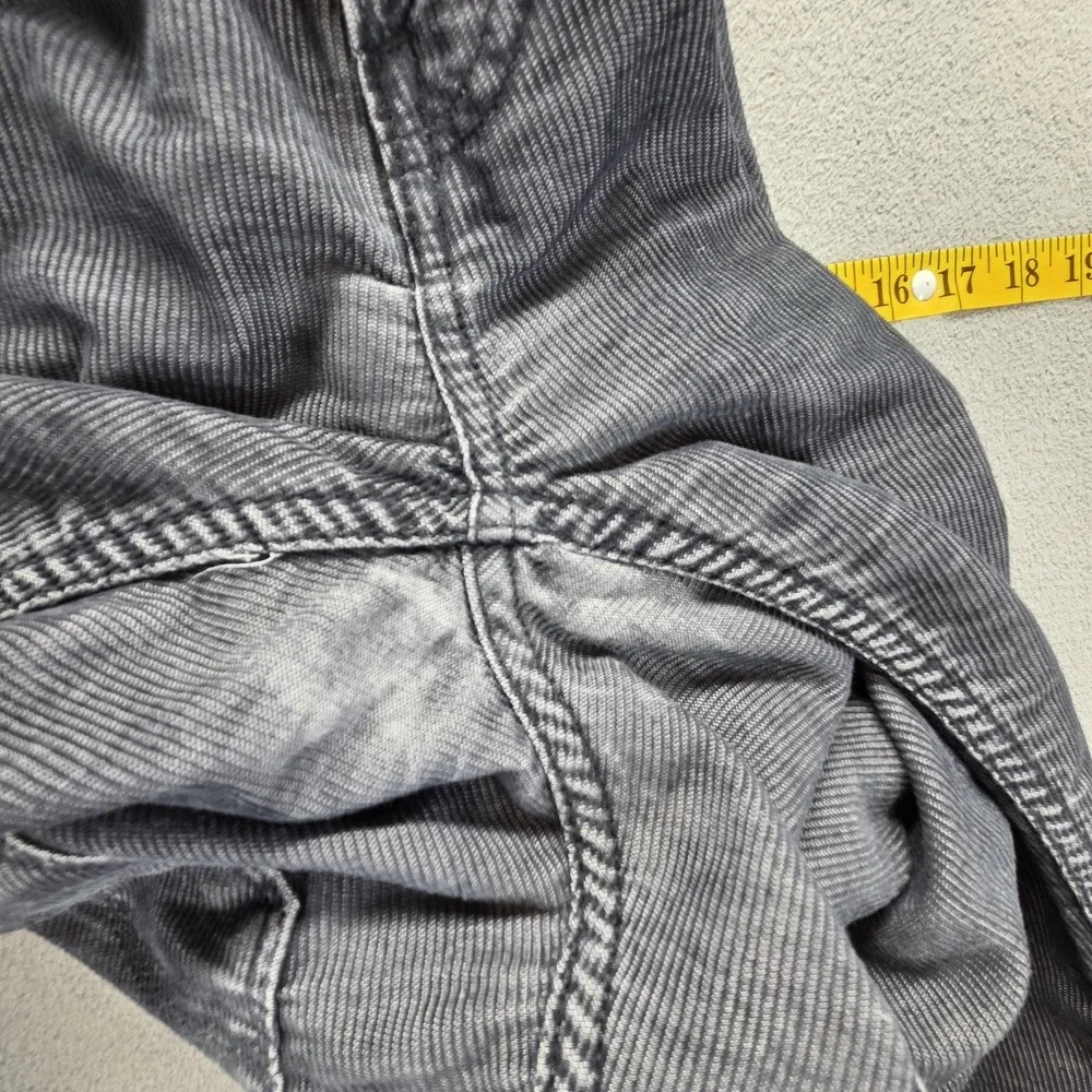 Vintage Levis 504 Jeans Mens 28x32 Gray Corduroy Straight Engineered Zip Fly